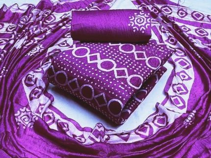 পিওর সুতি বাটিক থ্রিপিস